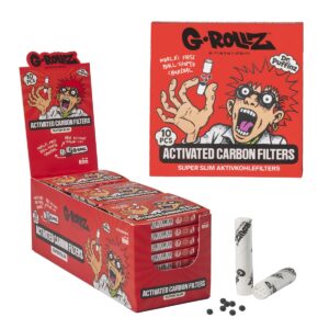 G-Rollz | Activated Carbon Filters - Ø6mm White - 10 Tips per Pack