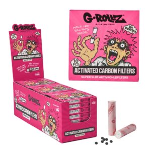 G-Rollz | Activated Carbon Filters - Ø6mm Pink - 10 Tips per Pack